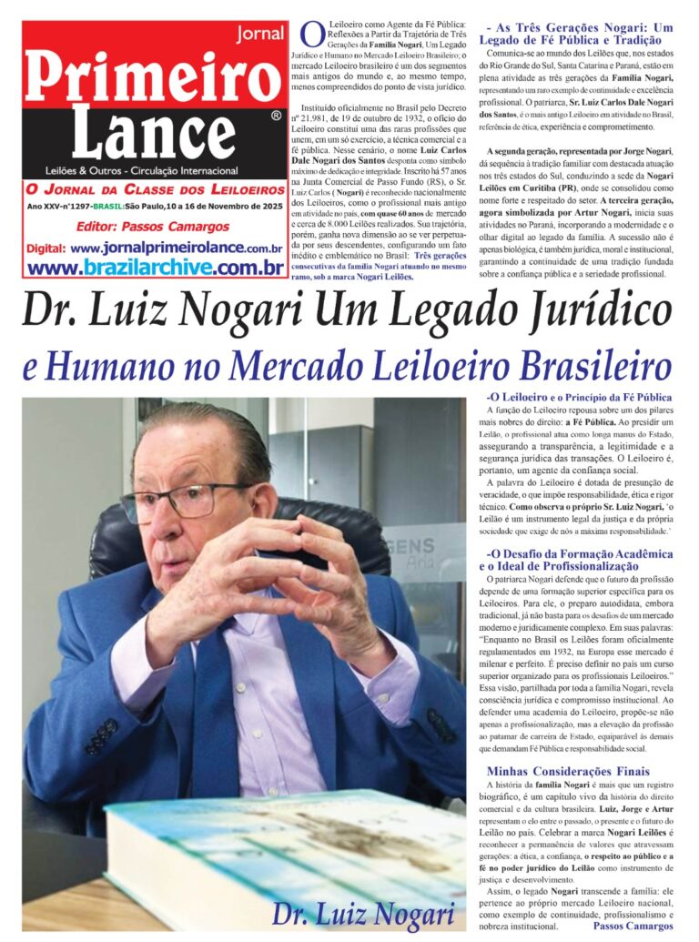 Edição 1297 - Jornal Primeiro Lance Impresso e Digital