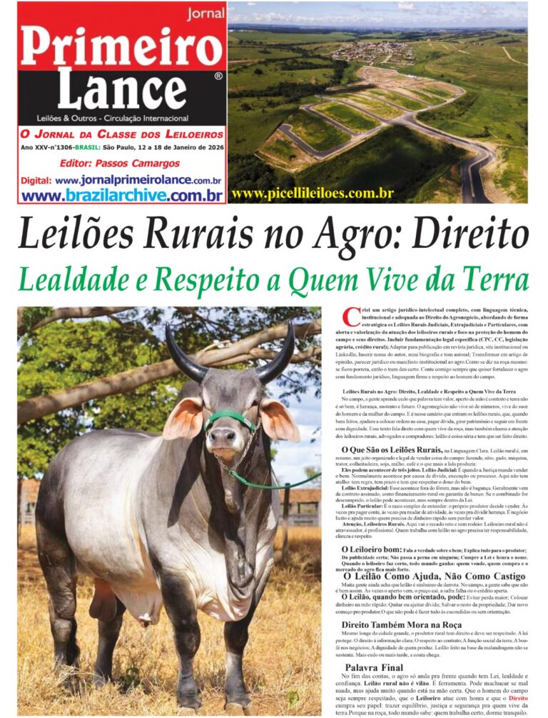 Edição 1306 - Jornal Primeiro Lance - Digital e Impresso