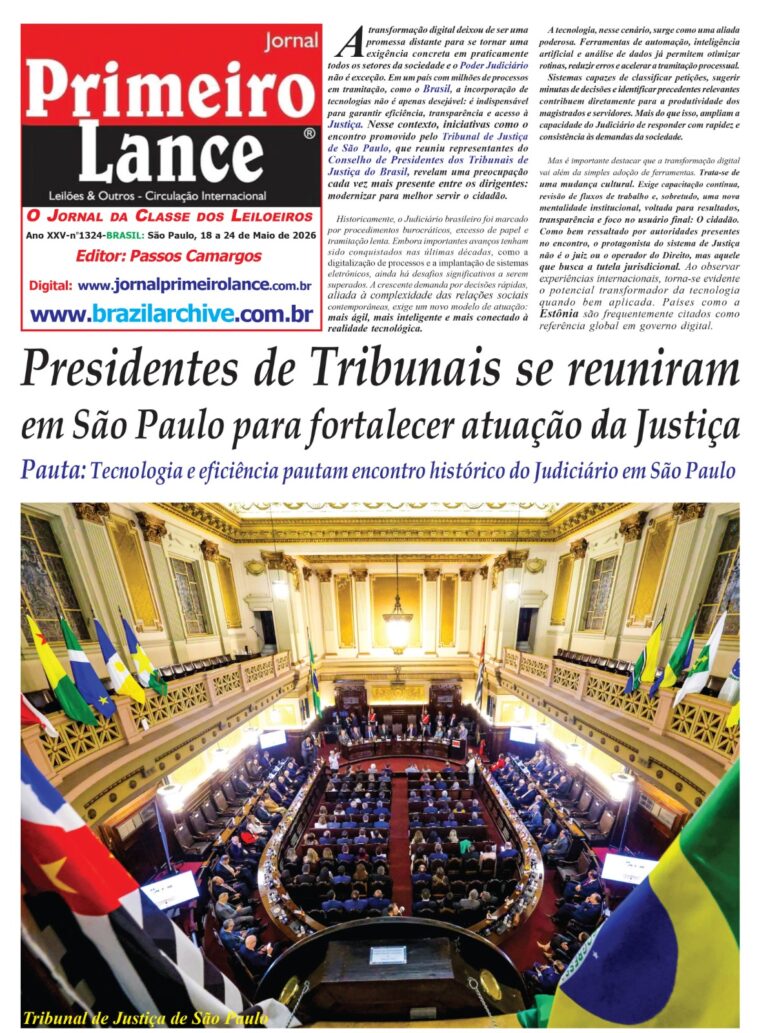 Edição 1323 - Jornal Primeiro Lance - Impresso e Digital