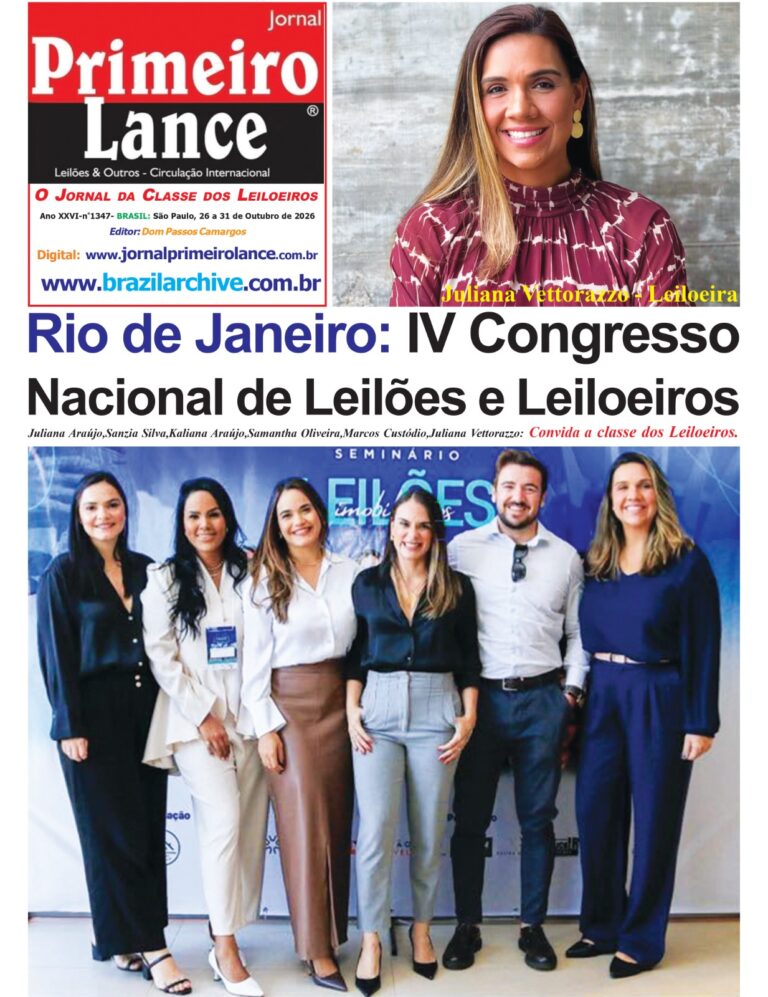 Edição 1347 - Jornal Primeiro Lance Impresso e Digital